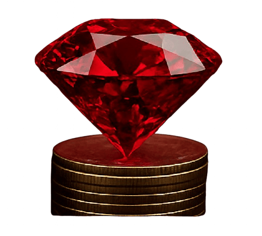 ruby on coins